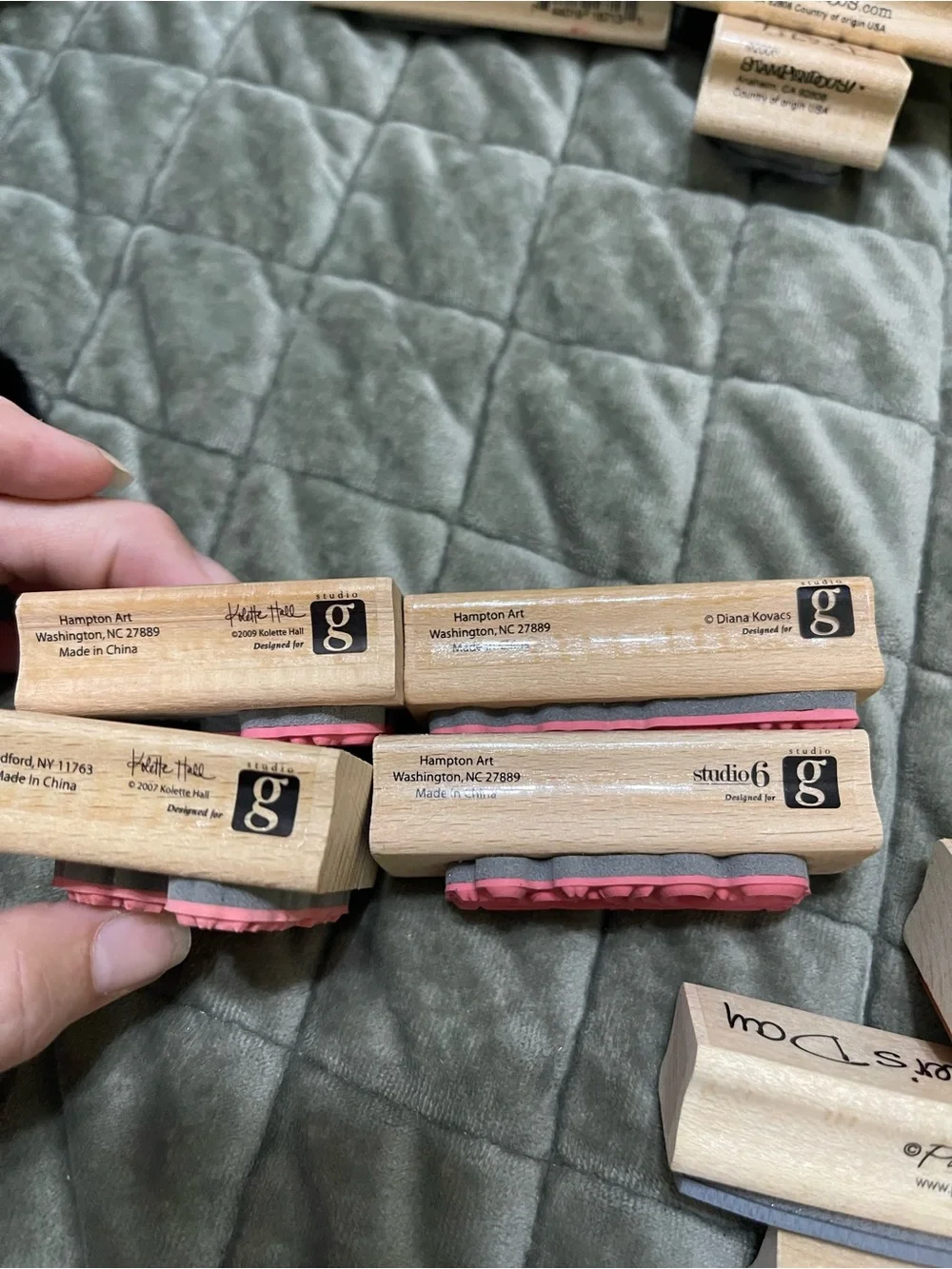 Lot Of 30 Wood Mount Rubber Stamps stamping holidays birthdays quotes